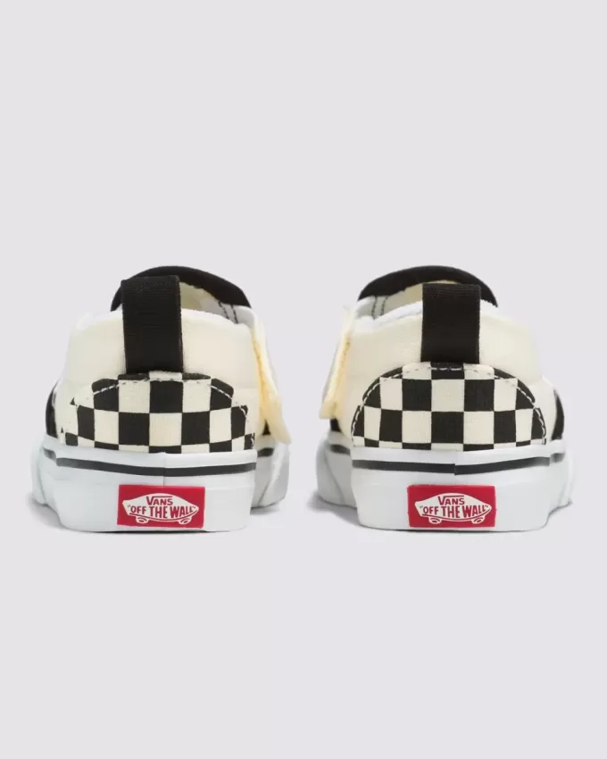 Klassischer Slip-On-Schuh mit V-Schachbrettmuster für Kleinkinder