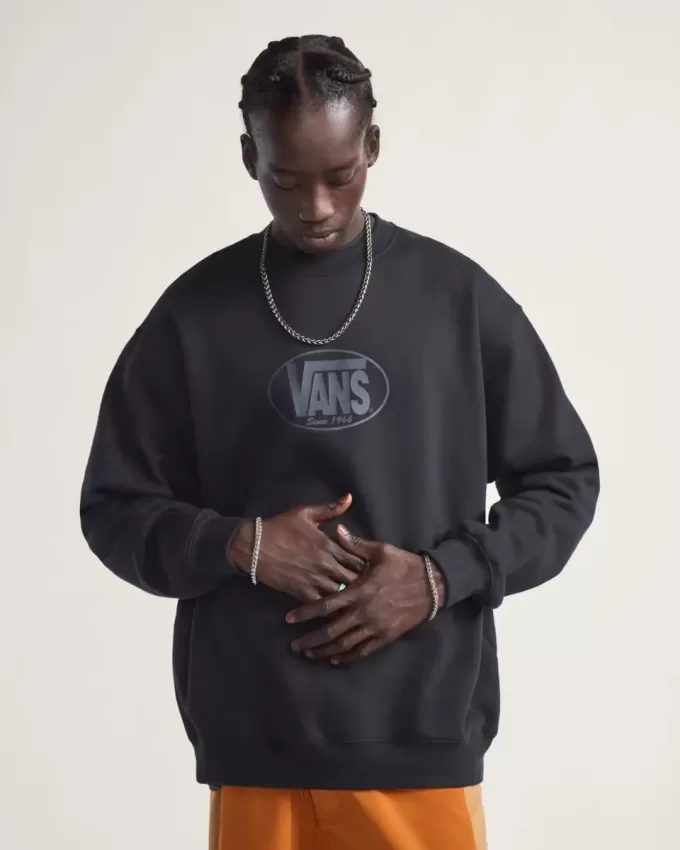 Klassisches ovales Rundhals-Sweatshirt