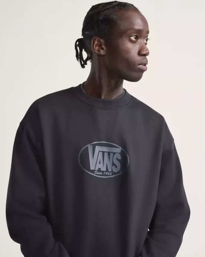 Klassisches ovales Rundhals-Sweatshirt