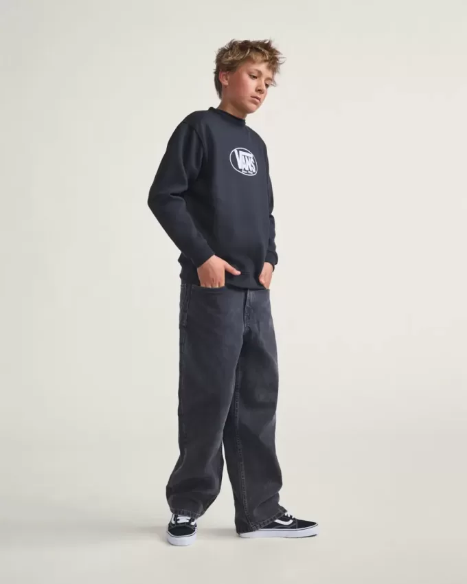 Klassisches ovales Rundhals-Sweatshirt für Kinder