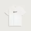 Klassisches T-Shirt mit Schriftzug