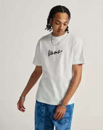 Klassisches T-Shirt mit Schriftzug