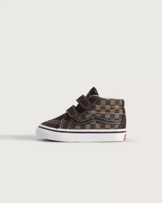 Kleinkinder Sk8-Mid V Checkerboard Schuh