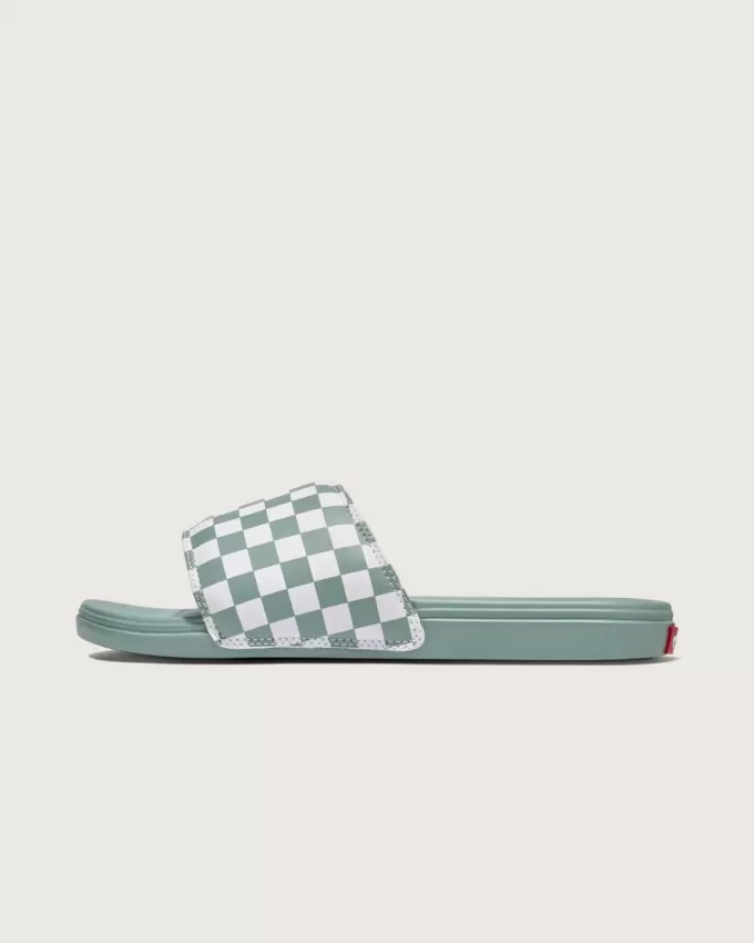 La Costa – Slipper-Sandale mit Schachbrettmuster
