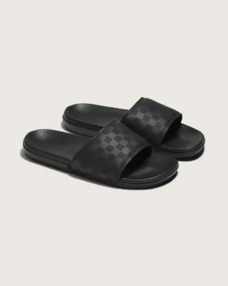 La Costa – Slipper-Sandale mit Schachbrettmuster