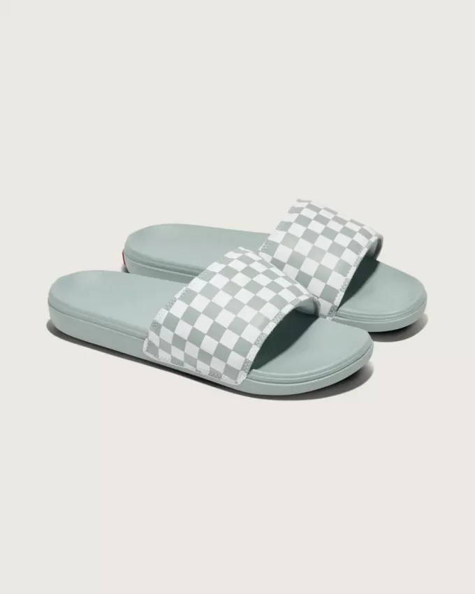 La Costa – Slipper-Sandale mit Schachbrettmuster