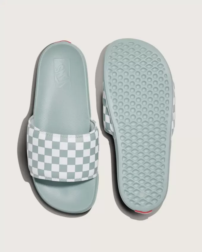 La Costa – Slipper-Sandale mit Schachbrettmuster