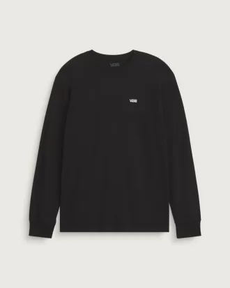 Langärmliges T-Shirt mit Logo auf der linken Brust