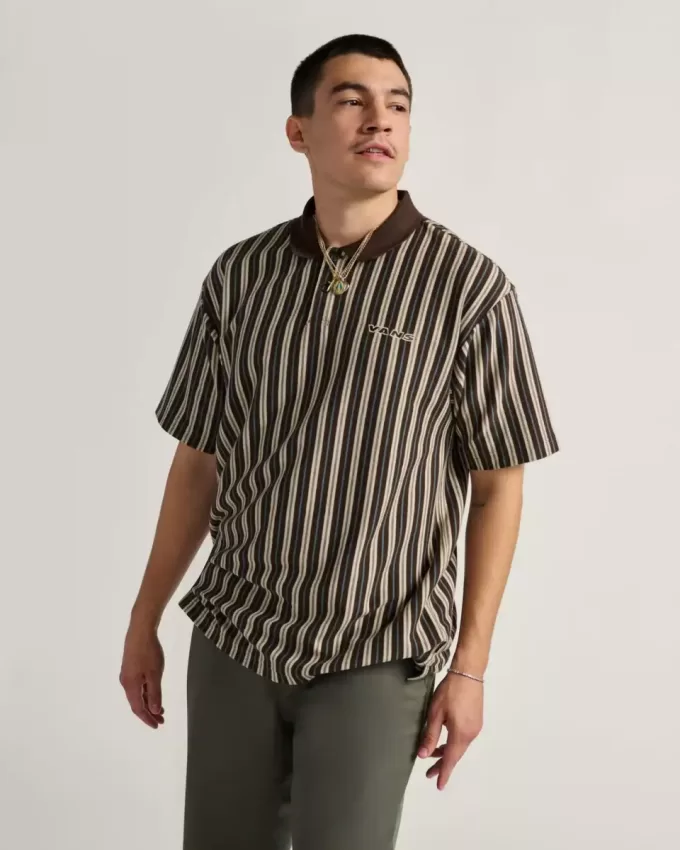 Layton-Streifen-Poloshirt