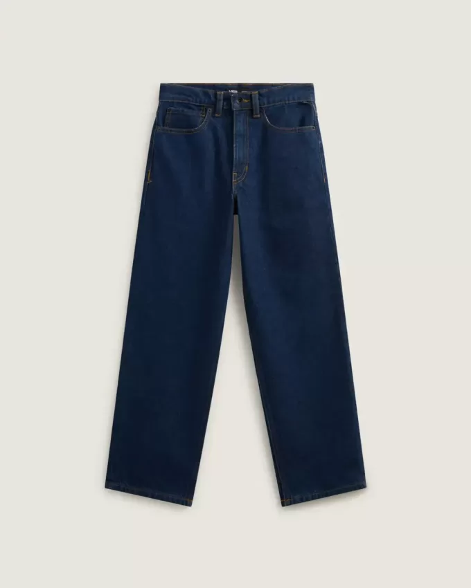 Lockere Jeanshose mit Karomuster für Kinder