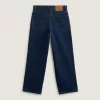 Lockere Jeanshose mit Karomuster für Kinder