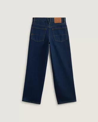 Lockere Jeanshose mit Karomuster für Kinder