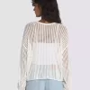 Mila – Kurzer Rundhalspullover mit offenem Strickmuster