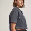 Natalie Denim-Hemd mit Knopfleiste