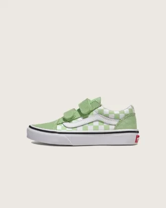 Old Skool V Checkerboard-Schuh für kleine Kinder