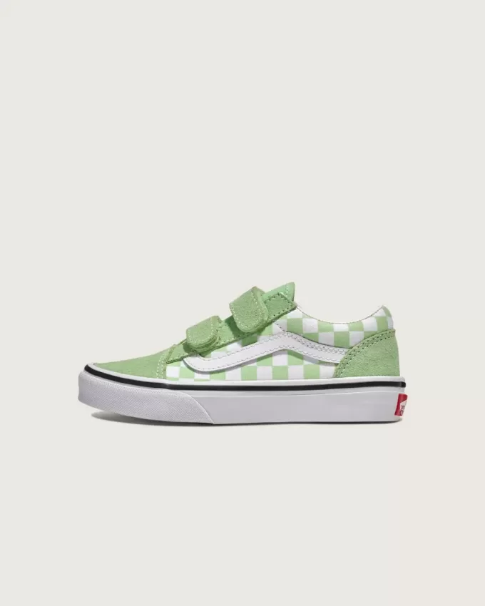 Old Skool V Checkerboard-Schuh für kleine Kinder