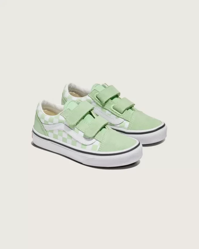 Old Skool V Checkerboard-Schuh für kleine Kinder