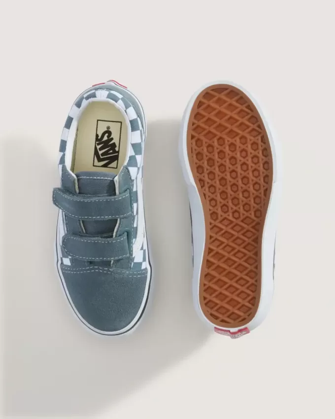 Old Skool V Checkerboard-Schuh für kleine Kinder