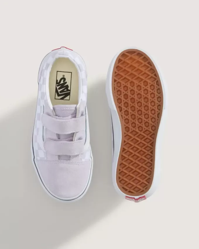 Old Skool V Checkerboard-Schuh für kleine Kinder