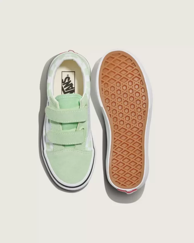 Old Skool V Checkerboard-Schuh für kleine Kinder