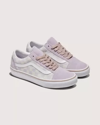 Old Skool Wildlederschuh mit Schachbrettmuster