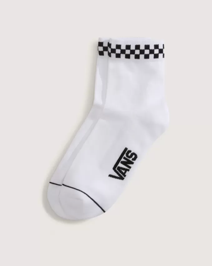 Peek-A-Check Half Crew Socken