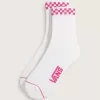 Peek-A-Check Half Crew Socken