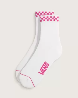 Peek-A-Check Half Crew Socken