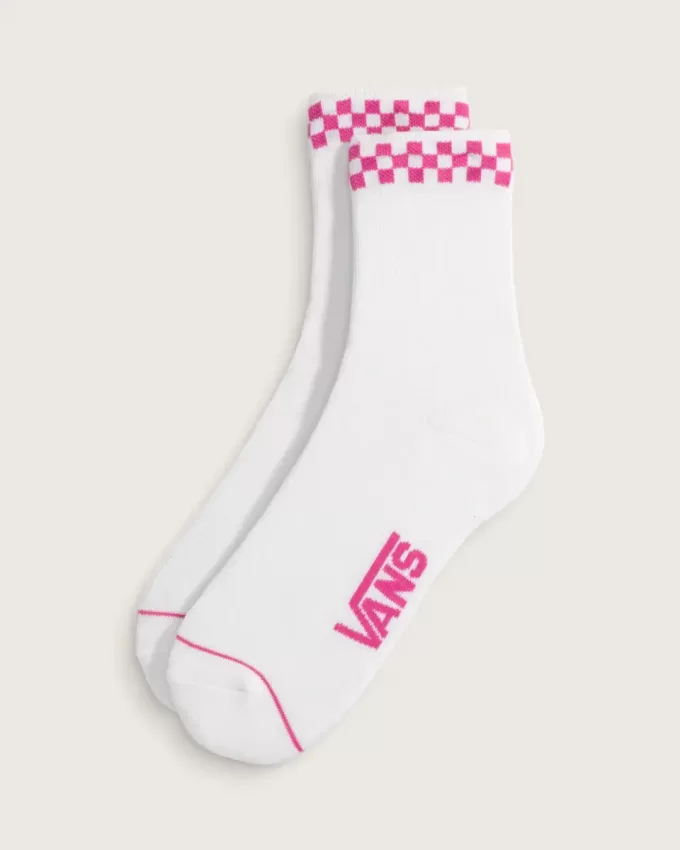 Peek-A-Check Half Crew Socken