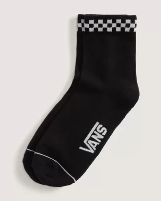 Peek-A-Check Half Crew Socken