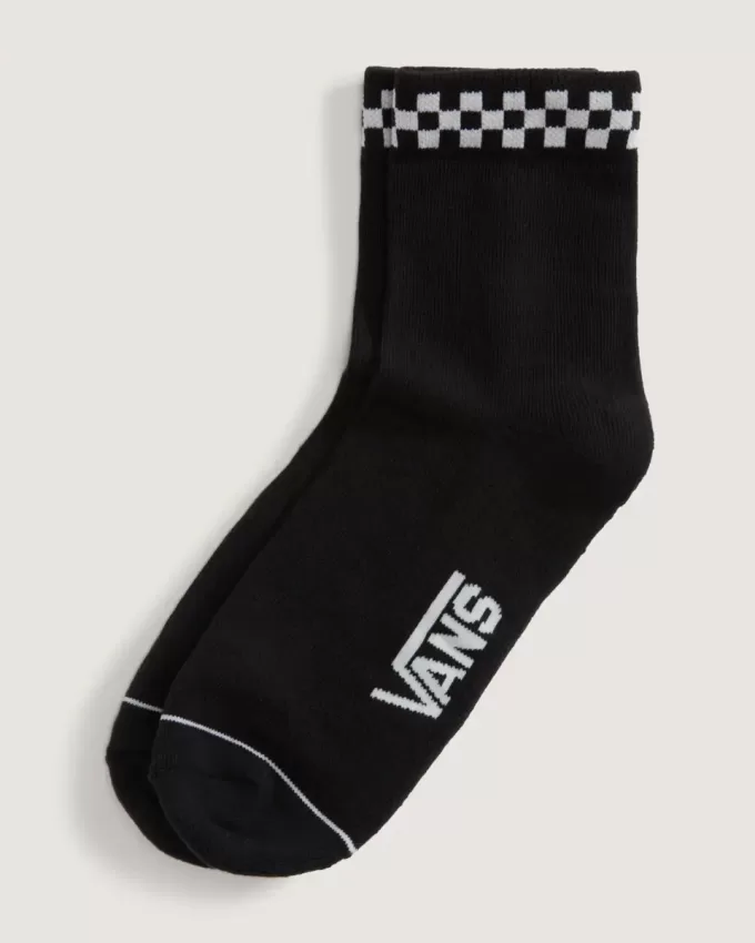Peek-A-Check Half Crew Socken