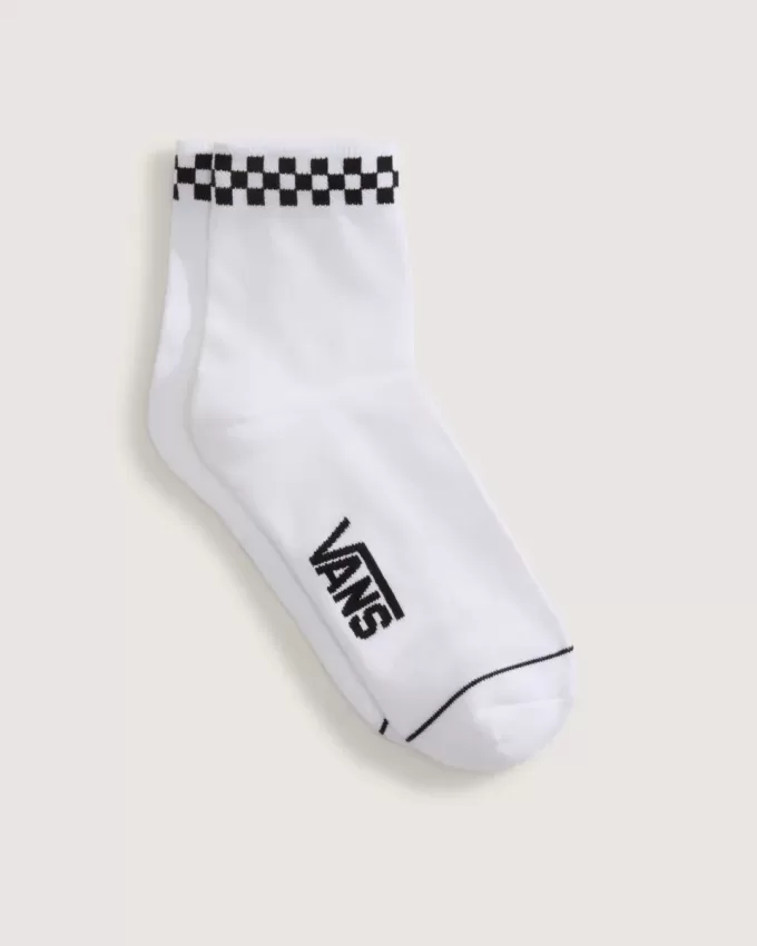 Peek-A-Check Half Crew Socken