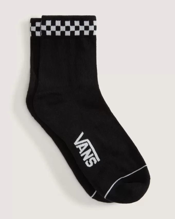 Peek-A-Check Half Crew Socken