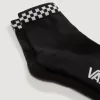 Peek-A-Check Half Crew Socken