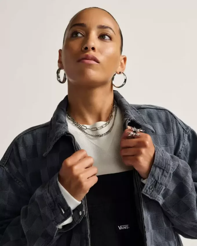 Pitstop Checkered Station Jeansjacke