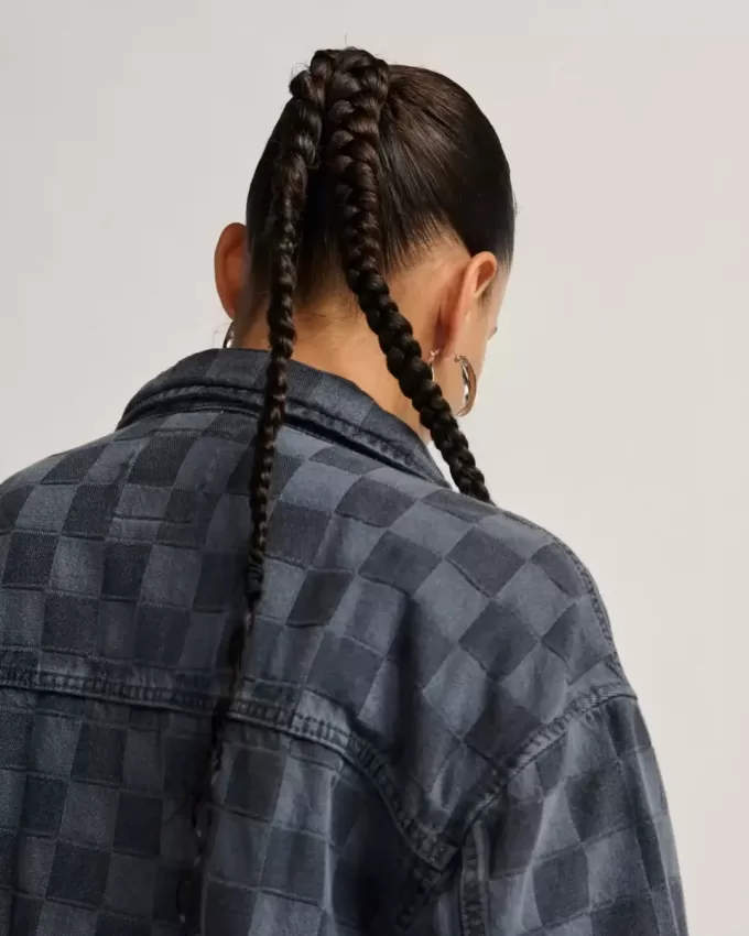Pitstop Checkered Station Jeansjacke