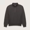 Premium-Sweatshirt mit halbem Reißverschluss