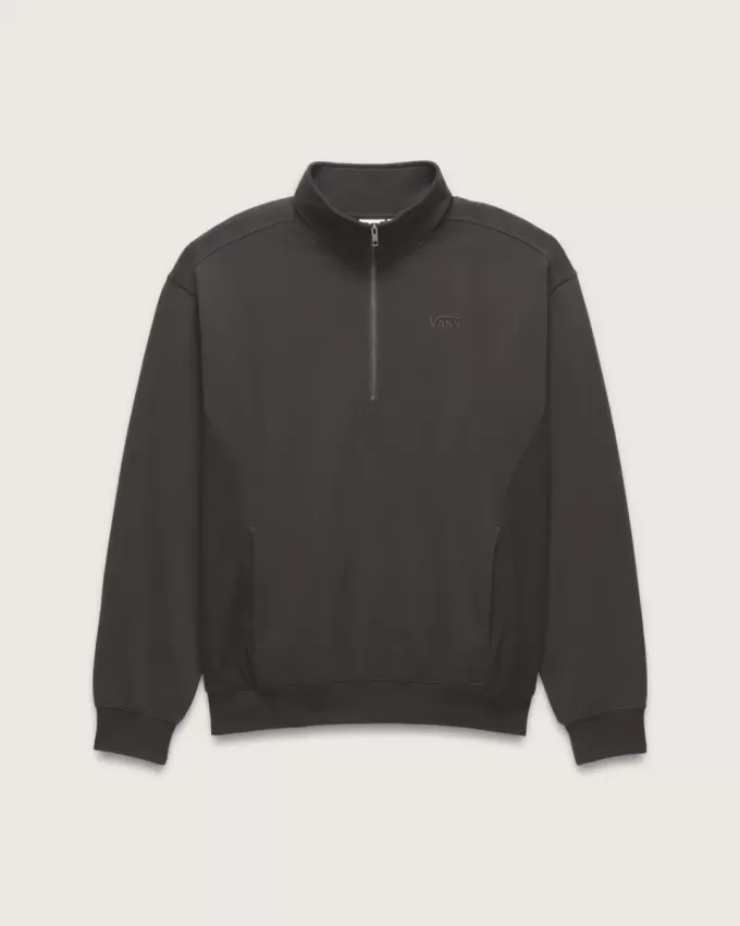 Premium-Sweatshirt mit halbem Reißverschluss