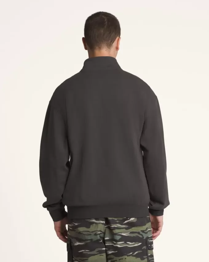 Premium-Sweatshirt mit halbem Reißverschluss