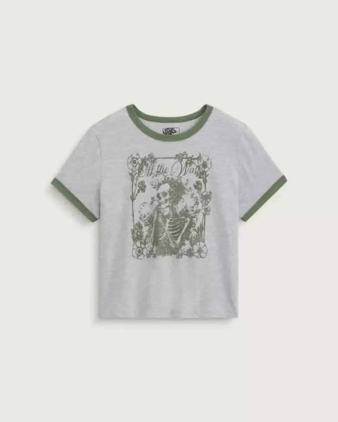 Ringer-T-Shirt mit Aufdruck „Have To Dream“