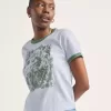 Ringer-T-Shirt mit Aufdruck „Have To Dream“