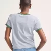 Ringer-T-Shirt mit Aufdruck „Have To Dream“