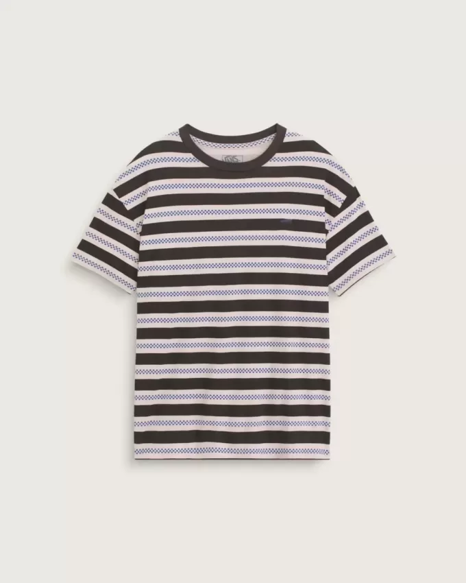 Salton T-Shirt mit Schachbrettstreifen