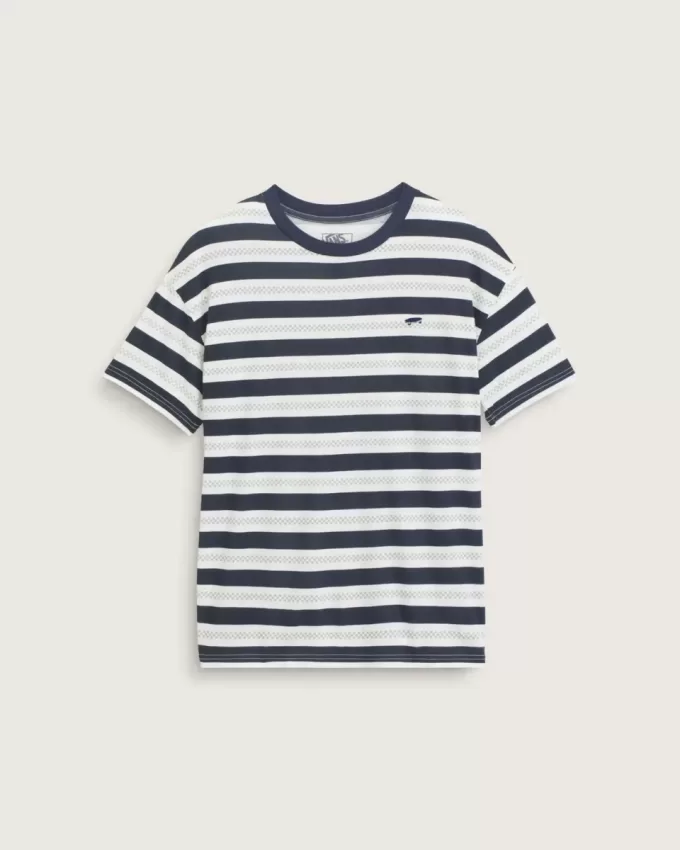 Salton T-Shirt mit Schachbrettstreifen