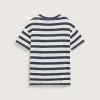 Salton T-Shirt mit Schachbrettstreifen