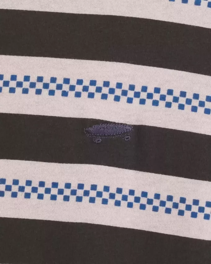 Salton T-Shirt mit Schachbrettstreifen