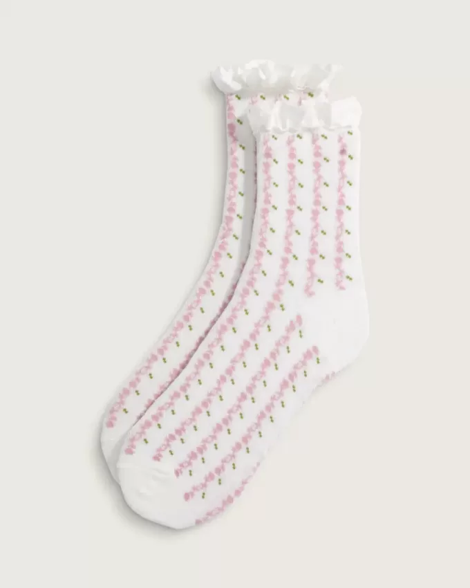 Sereno Crew-Socken mit Spitze