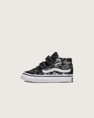 Sk8-Mid Reissue V Skeletons Schuh für Kleinkinder