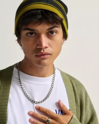 Skate Beanie mit verschwommenen Streifen