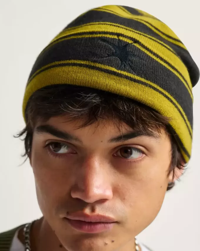 Skate Beanie mit verschwommenen Streifen